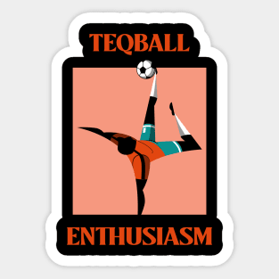 Teqball Enthusiasm Sticker